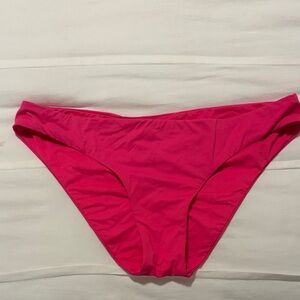 NLST Bright Pink Ruched Bikini Bottom